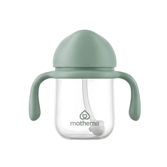 Vaso anti-derrame con bombilla Motherna 240ml Verde