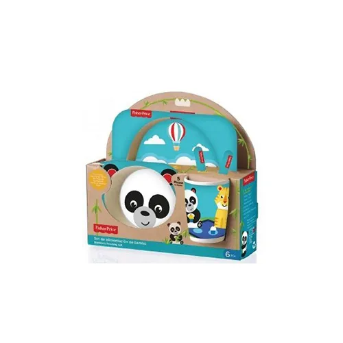 SET DE BAMBU 5 PIEZAS PANDA