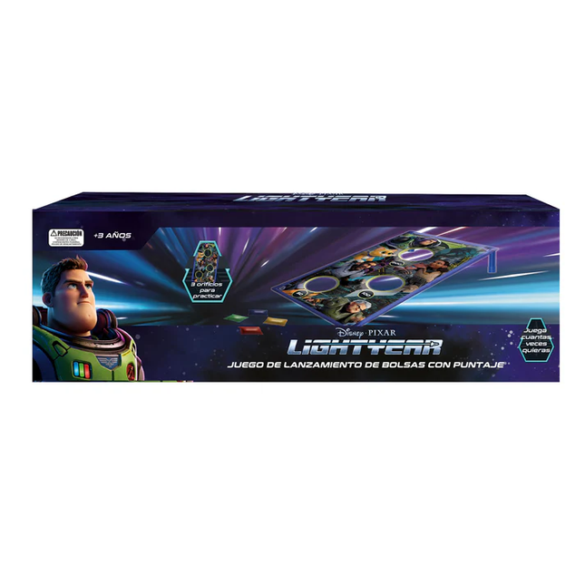 JUEGO DE LANZAMIENTO DE BOLSAS C/PUNTAJE LIGHTYEAR DISNEY