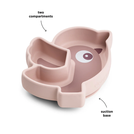 Plato Birdee para snack stick & stay rosa