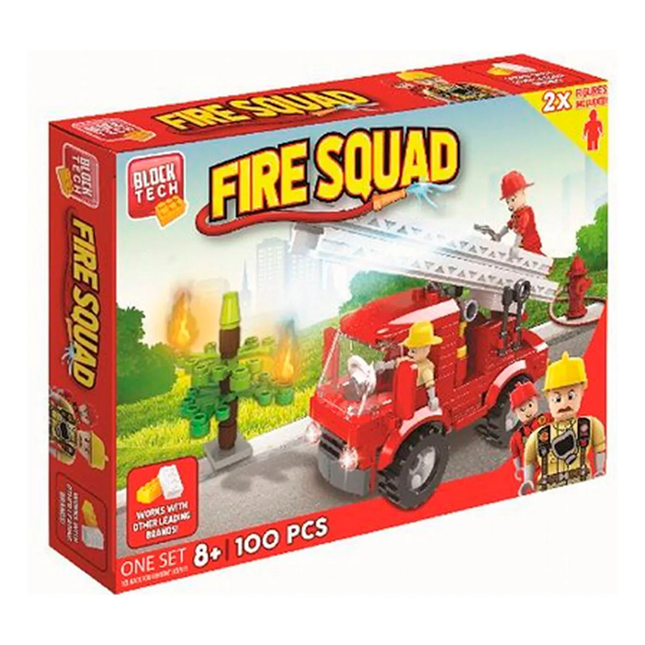 LARGE KIT CONSTRUCTION , BOMBEROS