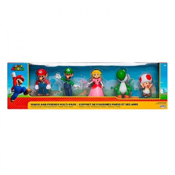NINTENDO 2.5 FIGS 5PK - MARIO & FRIENDS
