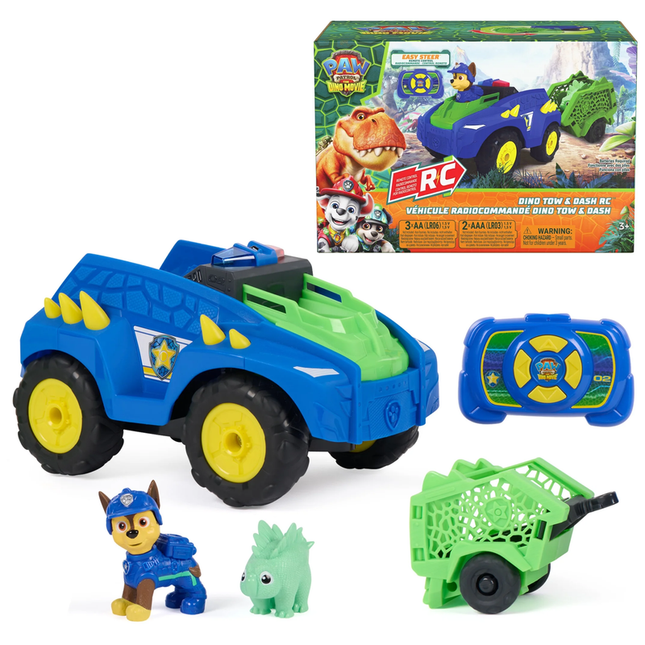 PAW PATROL MOVIE DINO TOW & DASH VEHICULO RC