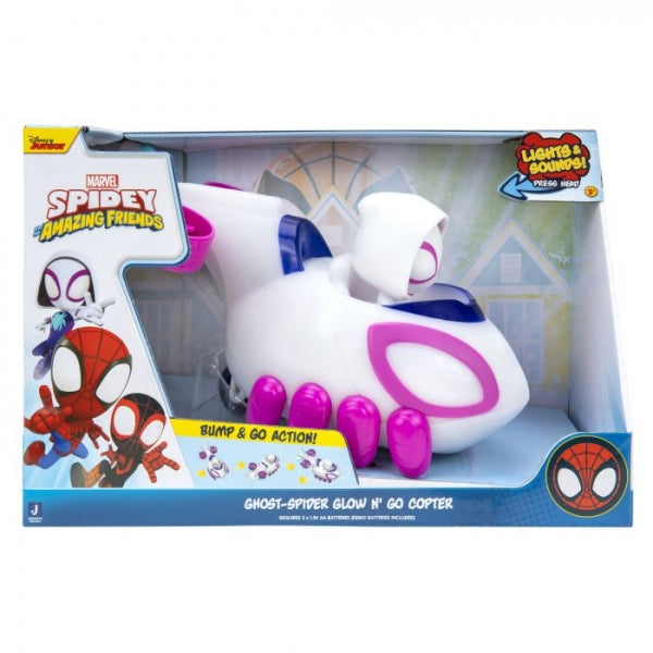 SNF DELUXE FEATURE VEHICLE GHOST SPIDER GLOW N' GO COPTER
