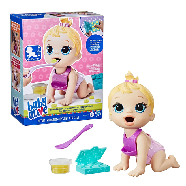 BABY ALIVE HORA DE COMER - CABELLO RUBIO
