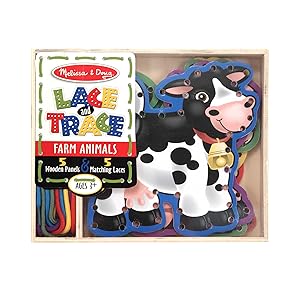 JUEGO DE ENCAJE DE MADERA CON CORDONES MELISSA AND DOUG