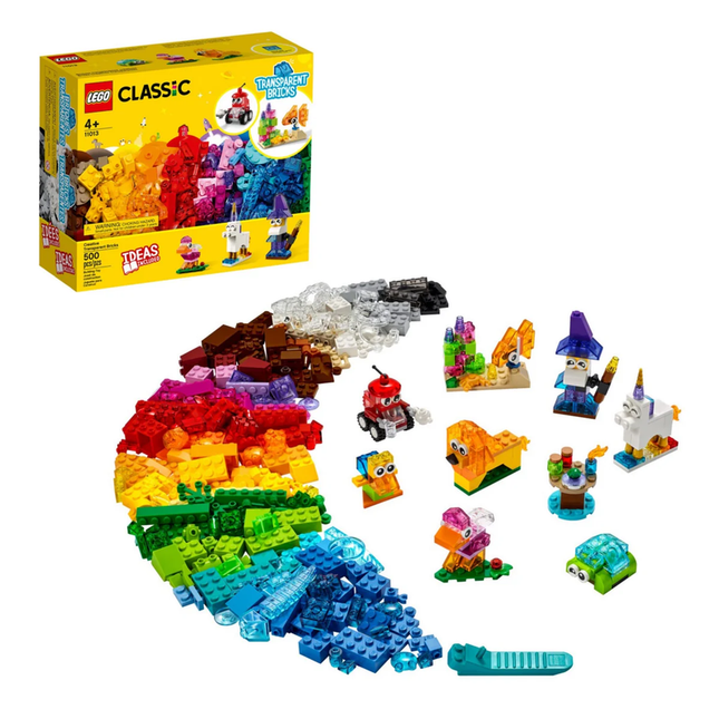 LEGO CLASSIC LADRILLOS CREATIVOS TRANSPARENTES