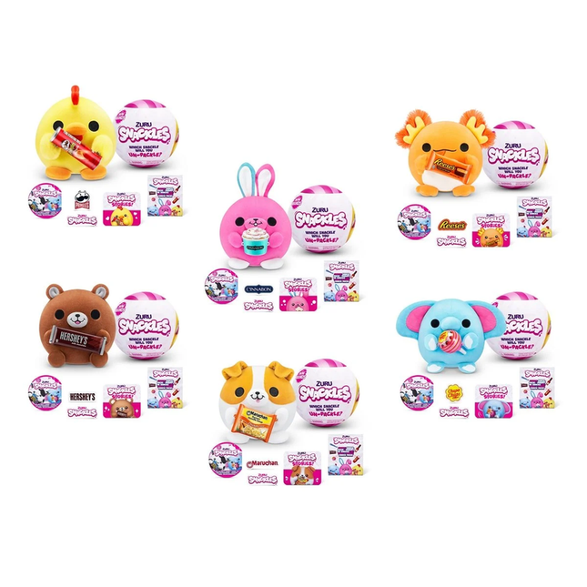 PELUCHE SNACKLES DE 12 CMS DE ZURU