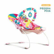 Silla Nido tipo Bouncer selva en rosa