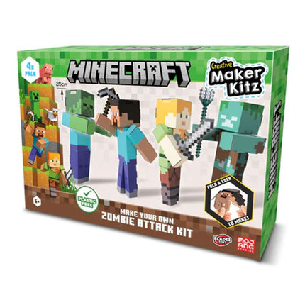 PACK DE ATAQUE ZOMBIE DE MINECRAFT (4 UNIDADES)