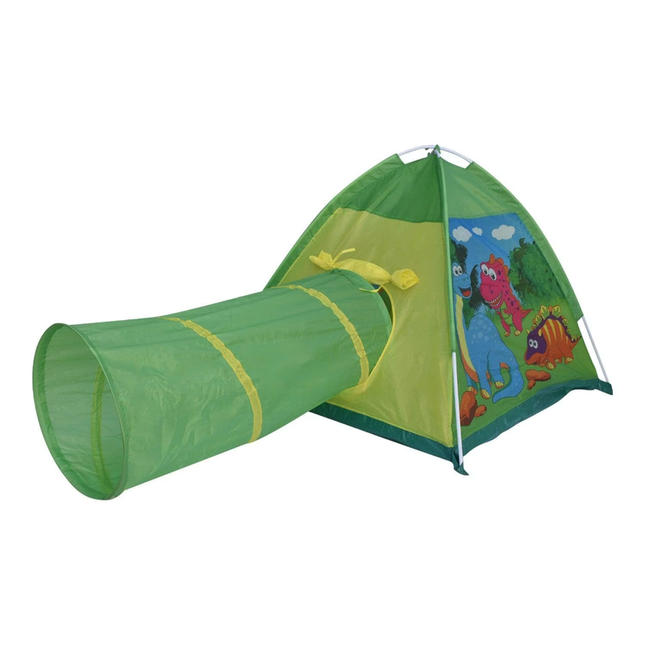 Tienda + Tunel Dinosaurio Verde Gamepower  170X112X94Cm