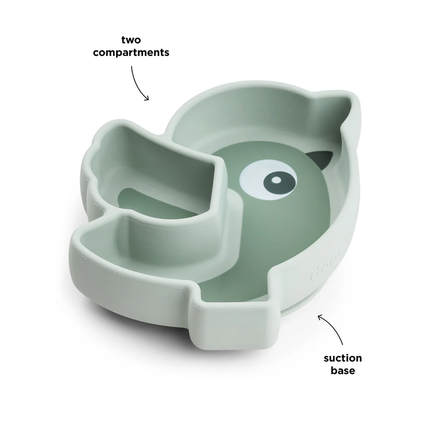 Plato Birdee para snack stick & stay verde