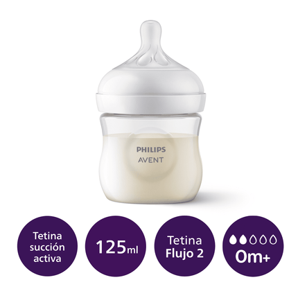 Mamadera Natural 3.0 125ml traslucida