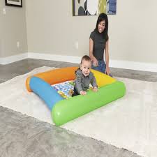 Alfombra De Juegos Inflable Para Bebé 132X132X23 Cm