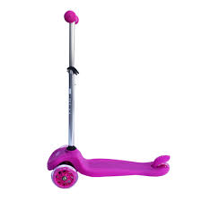 Scooter Rosado Barra Aluminio Ajustable 50-70Cm