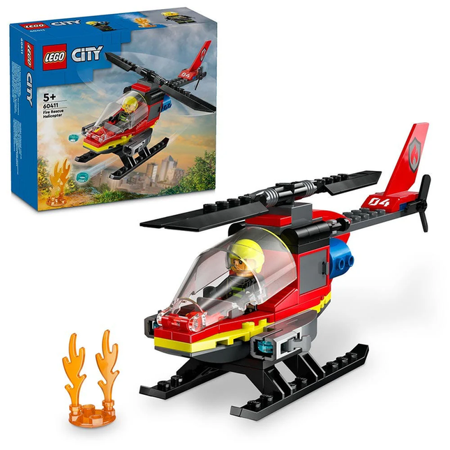 LEGO CITY HELICÓPTERO DE RESCATE DE BOMBEROS