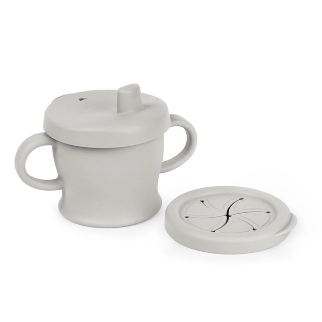 Taza de silicona 3 en 1 Haakaa Gris