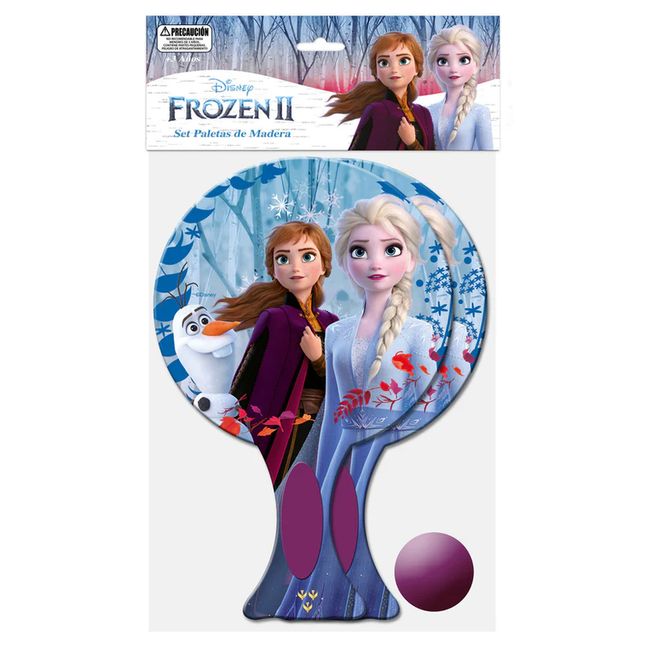SET DEPORTIVO PALETAS DE MADERA FROZEN DISNEY