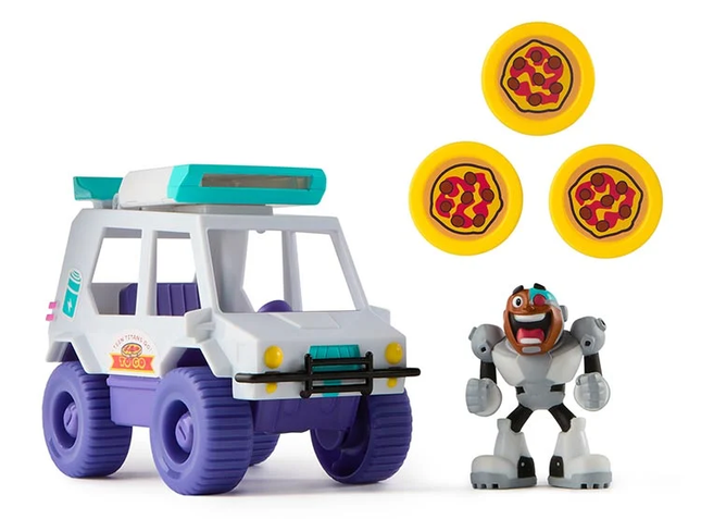 TEEN TITANS AUTO LANZADOR DE PIZZAS