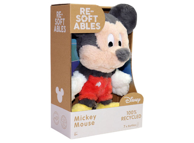 PELUCHE MICKEY RESOFTABLES 36cm (MATERIAL RECICLADO)