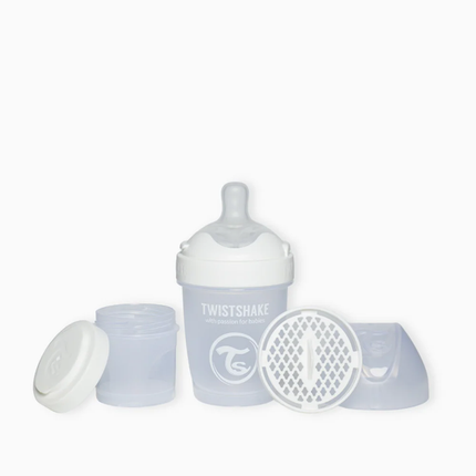 Mamadera Twistshake Double Pro 180ml Blanco