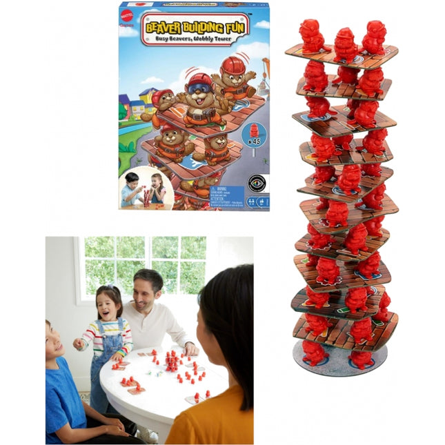 Mattel Games Preschool Juego de Mesa Beaver Building Fun
