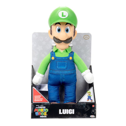 SUPER MARIO MOVIE 12 ROTO PELUCHE LUIGI
