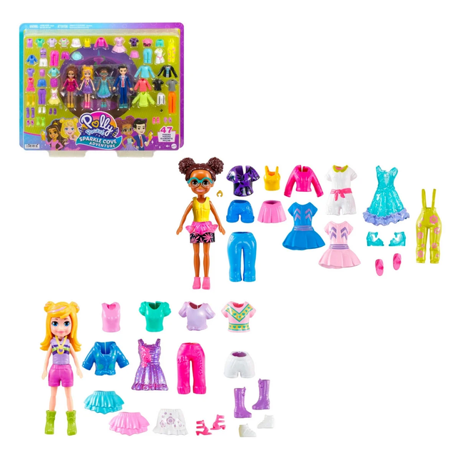 Polly Pocket Súper Paquete de Modas Bahía Mágica
