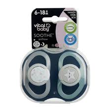 Pack 2 chupetes 6-18 meses Unisex Nocturno