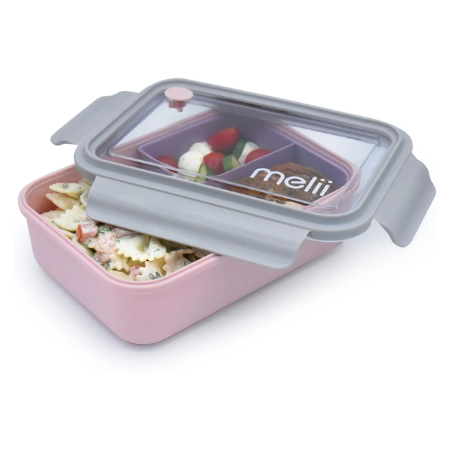 Lonchera Bento Con Divisiones Rosa 1250 ml