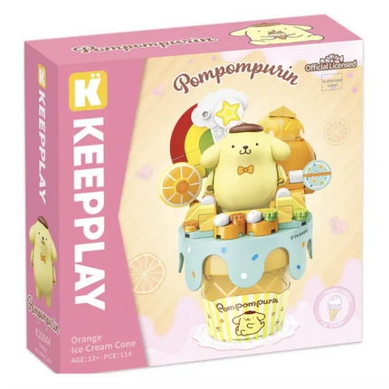 Playset Pompompurin cono de helado Bloques de Construcción 114 pcs
