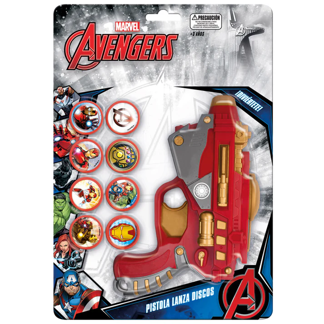 PISTOLA LANZA DISCO AVENGERS MARVEL