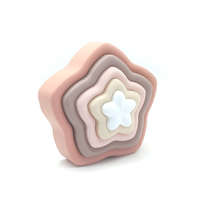 Juego Encaje Estrella Rosado