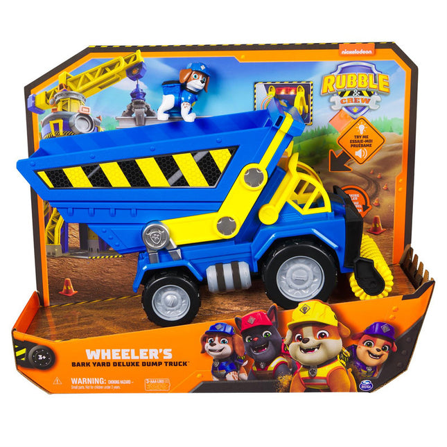 PAW PATROL CAMION TOLVA  RUBBLE CON LUZ Y SONIDO