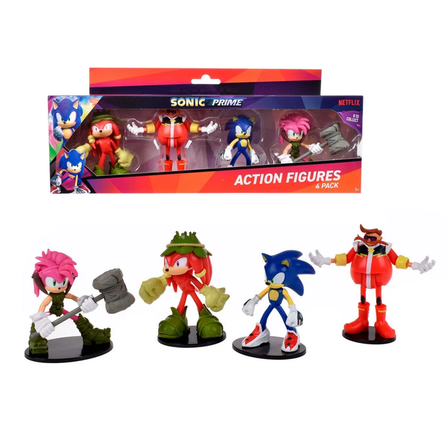 PACK 4 FIGURAS ARTICULADAS DE 8 CMS SONIC