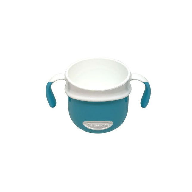 Vaso con asas azul