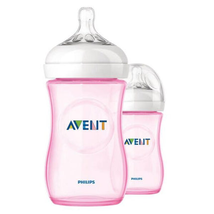 Set 2 Mamaderas Natural 260 ml Pink