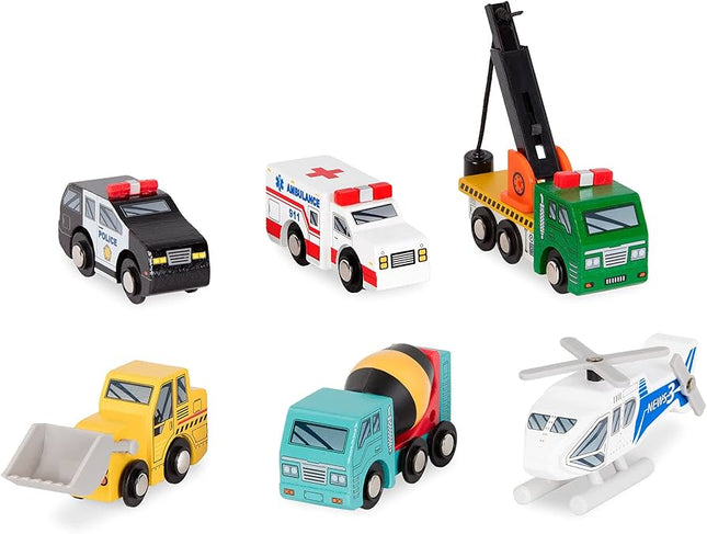 BA Battat Toy 2656 Wooden Vehicles