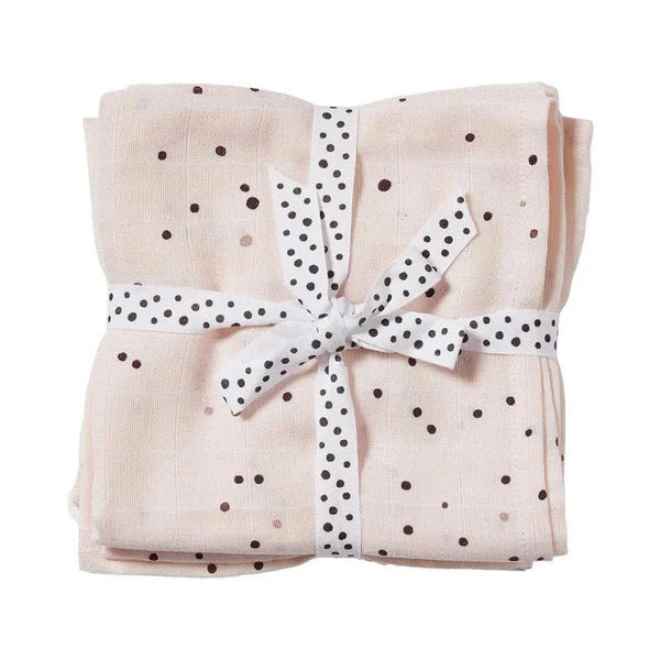Pack 2 muselinas Dreamy Dots Rosa