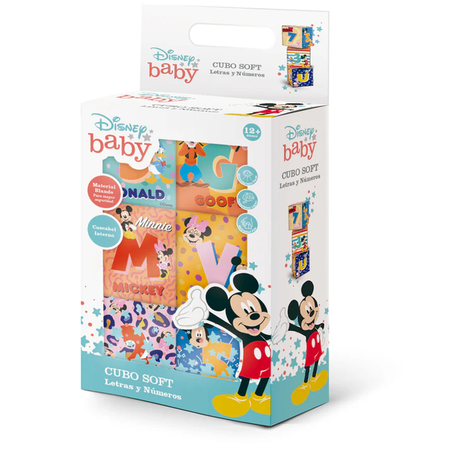 CUBO SOFT LETRAS Y NUMEROS DISNEY BABY
