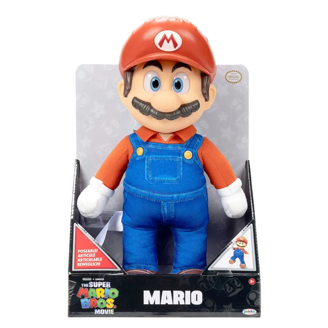 SUPER MARIO MOVIE 12 ROTO PELUCHE MARIO