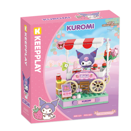 Playset Tienda de Fresas de Kuromi Bloques de Construcción 167 pcs