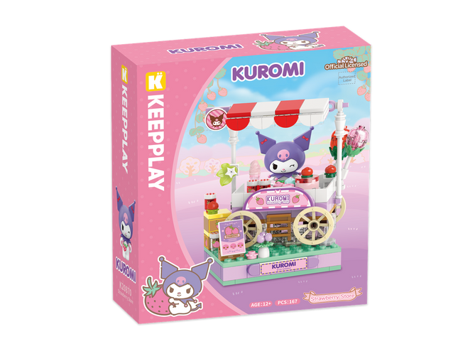 Playset Tienda de Fresas de Kuromi Bloques de Construcción 167 pcs