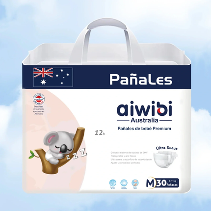 Pañal Aiwibi Premium  M 30UN 6 -11 KG