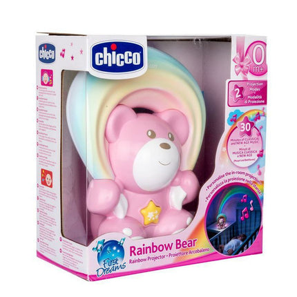 Proyector Osito Arcoiris de Chicco rosado