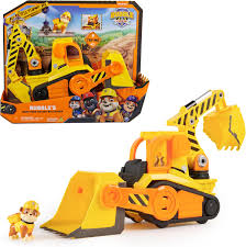 PAW PATROL VEHICULO  RUBBLE CON LUZ Y SONIDO