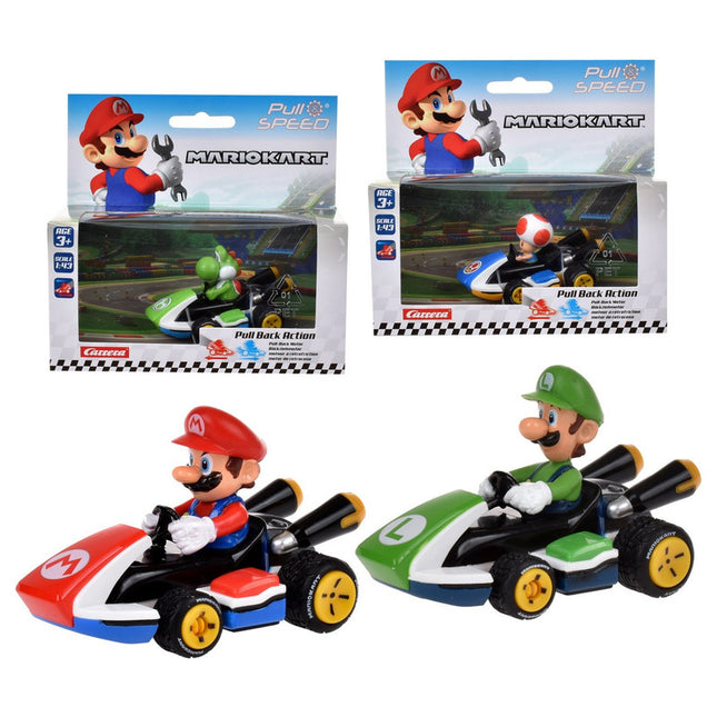 AUTO PULL BACK NINTENDO MARIO KART 8 ESCALA 1:43