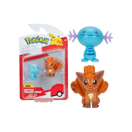 POKEMON  FIGURA PACK DE 2  W18  WOOPER Y VULPIX