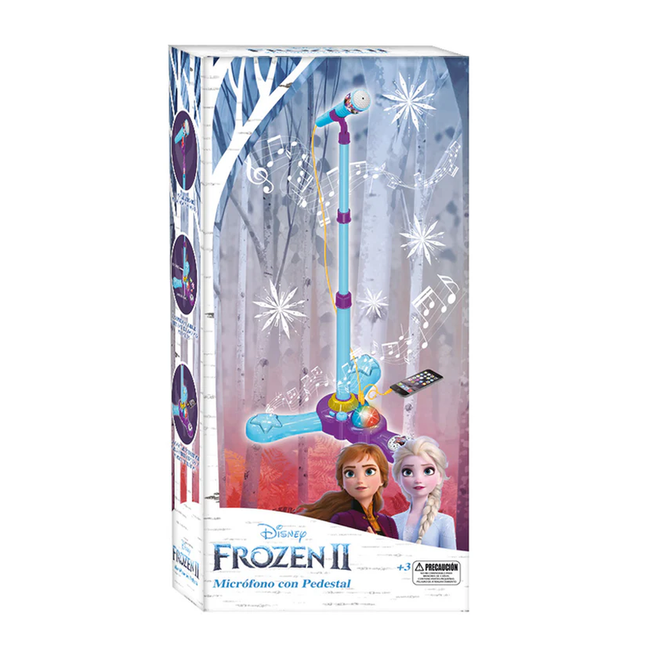 MICROFONO CON PEDESTAL FROZEN DISNEY