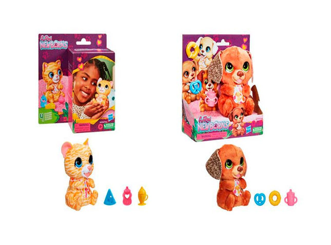 FurReal Newborns Plush Assortment 28073 KITTY  28074-PUPPY